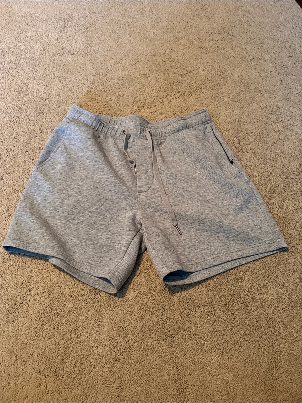 American Eagle Outfitters Light Gray Athletic Drawstring Shorts